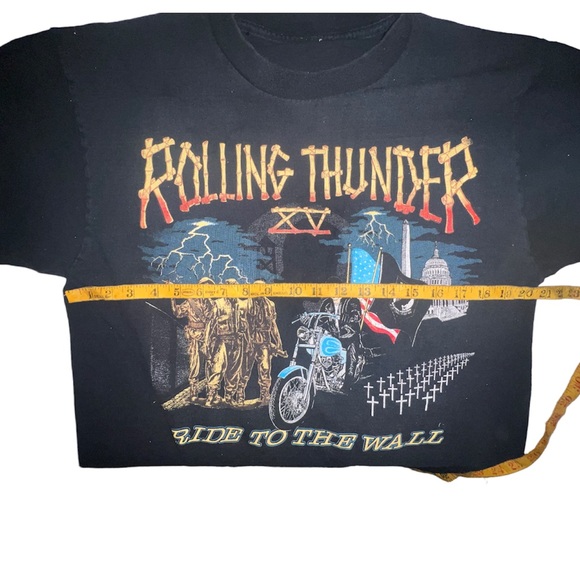 Vintage 2002 rolling thunder ride graphic T-shirt Vietnam memorial Wall - Picture 3 of 5